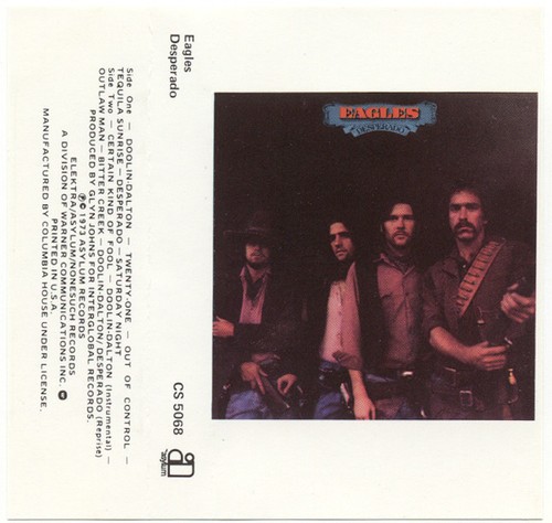 Desperado by Eagles (Cassette, Dec-1989, Elektra (Label)) Columbia House