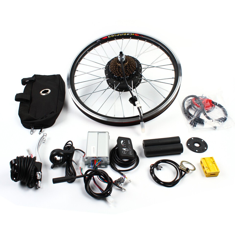 20" Rear Wheel Electric Bicycle Motor Kit EBike Cycling Hub Conversion