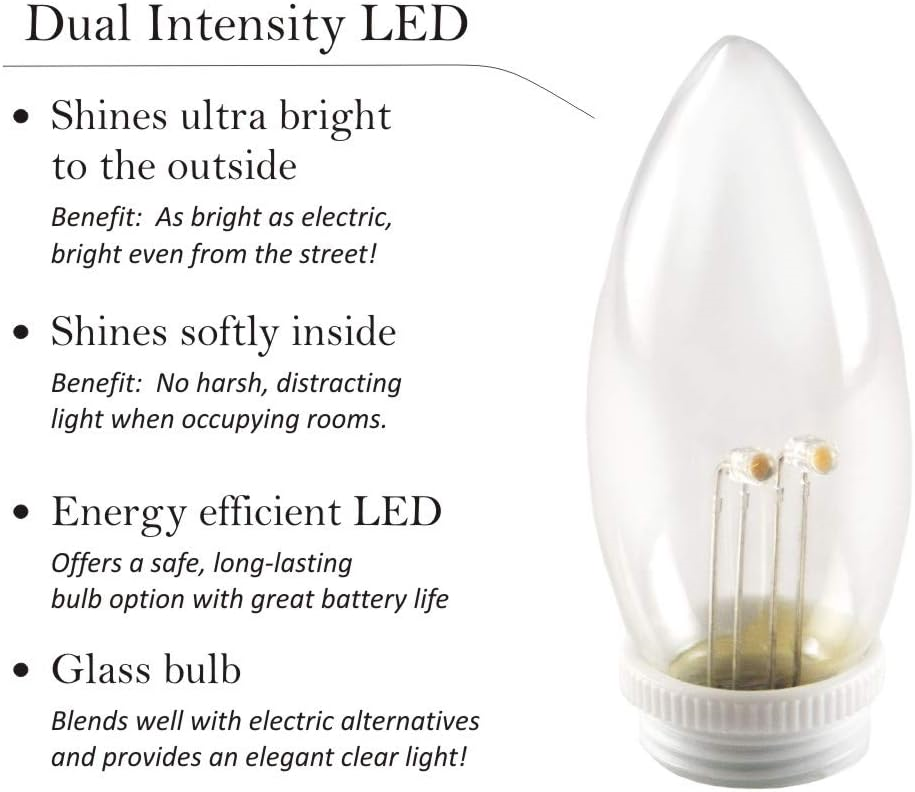 612 Vermont Ultra Bright, Battery Operated LED Window Candle