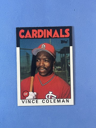1986 Topps #370 Vince Coleman Rookie Baseball Card - Sharp | eBay