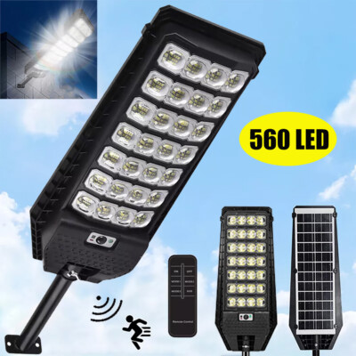Commercial Solar Street Lights Outdoor Dusk to Dawn Solar High Bright Aluminum