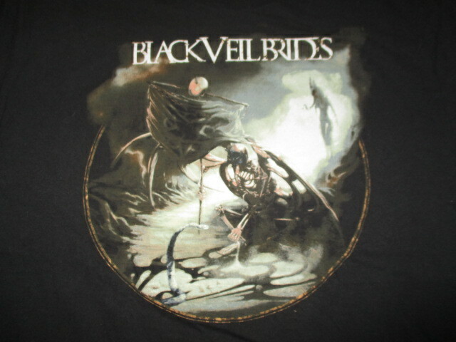 FILA BLACK VEIL BRIDES "Skeleton Rowing in Sea" (LG) T Shirt Andy Biersack Jake Pitts