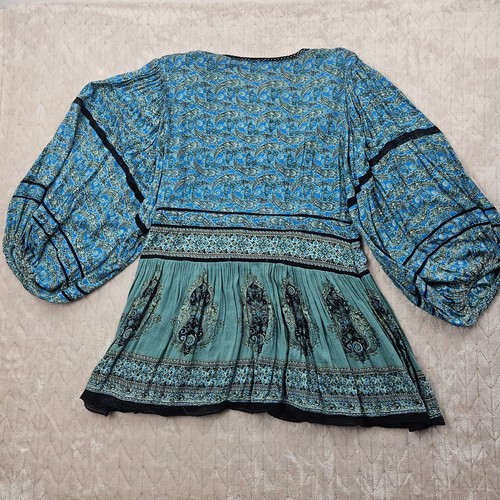 Free People Luna Tunic XL Scarf Print Boho Festival Hippie Retro ASO Dolores - Picture 6 of 8