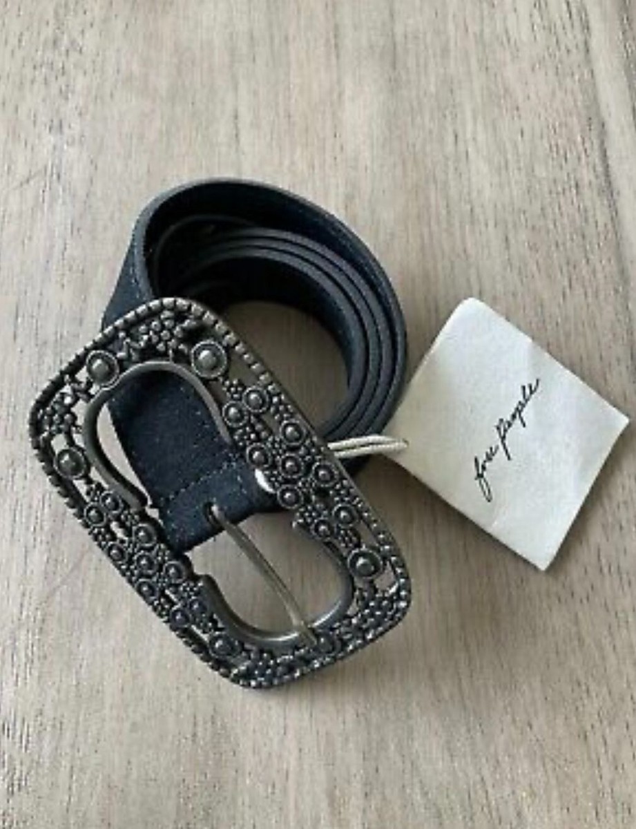 Black Leather Belt with Ornate Buckle Dolce & Gabbana Black Studded Ornate Buckle Leather Belt  main image 3