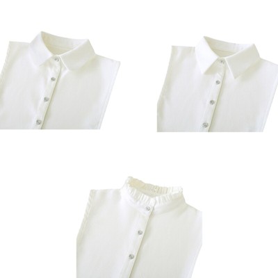 Elegant Women s Collar Stylish Blouse Top Insert Multicolored Half Blouse