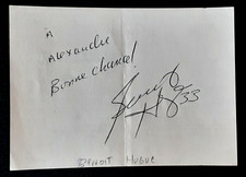BENOIT HOGUE AUTHENTIC AUTOGRAPH / HAND SIGNED SIGNATURE         10266