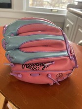 Rawlings PL158PB 9" Girls Rule Pink Baseball Glove Mitt Right Hand Thrower RHT