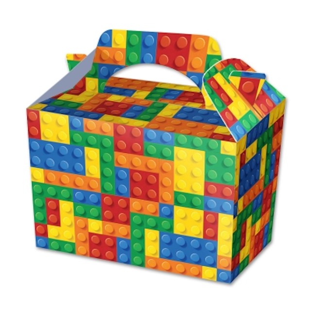 cardboard lego bricks