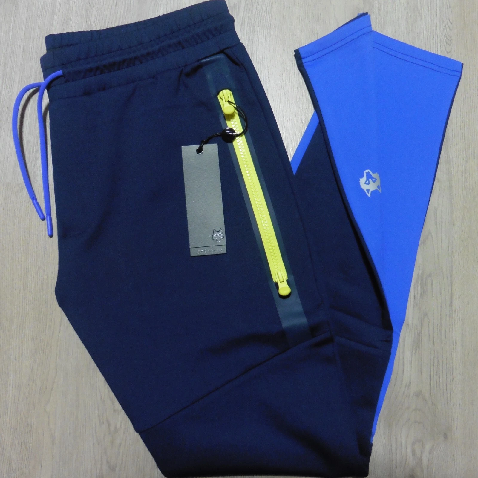 GREYSON Mens S SMALL SEQUOIA JOGGER PANTS MALTESE NAVY BLUE YELLOW GOLF