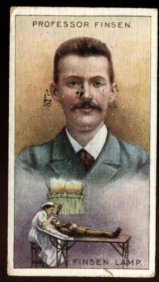 Tabakkarte, Buckforelle, ERFINDERSERIE, 1924, Professor Finsen, #12