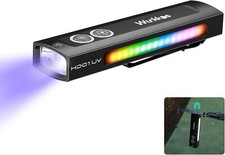 HD01 UV Flashlight, Rechargeable EDC Flashlight, Led Flashlight with 365nm UV...