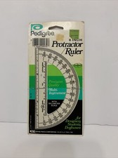 Vintage 1977 Empire Protractor/Ruler NOS 6 inch plastic No. 32 USA