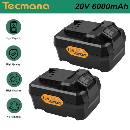 2x Pour Parkside PAP 20 B1 PAP 20 B3 PAPS 204 A1 PAPS 208 A1 Batterie Li-ion 6Ah 20V