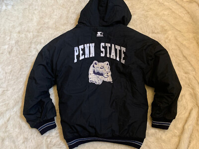RARE VTG Men's Starter Penn State PSU Nittany Blue Full Zip