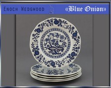 Kuchenteller 20cm "Blue Onion" Enoch Wedgwood england blau