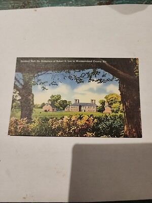 Postcard Stratford Hall Birthplace of Robert E. Lee Westmoreland County, VA