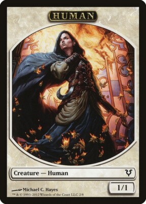 50 Token Cards - HUMAN Tokens - Avacyn Restored - Magic MTG FTG