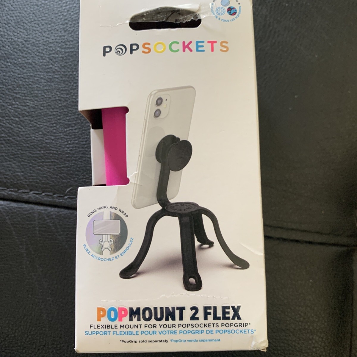 PopSockets Flexible Universal Phone Mount Stand Hot Pink PopMount Flex