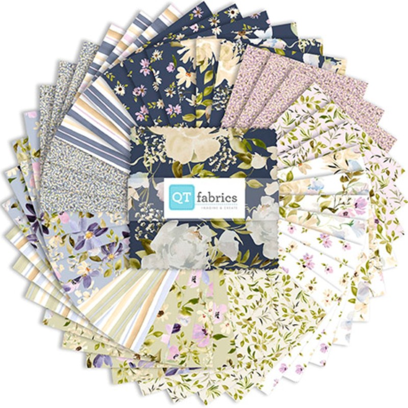 SERENDIPITY by Leah Bisch for QT Fabrics - (42) 5" fabric squares set