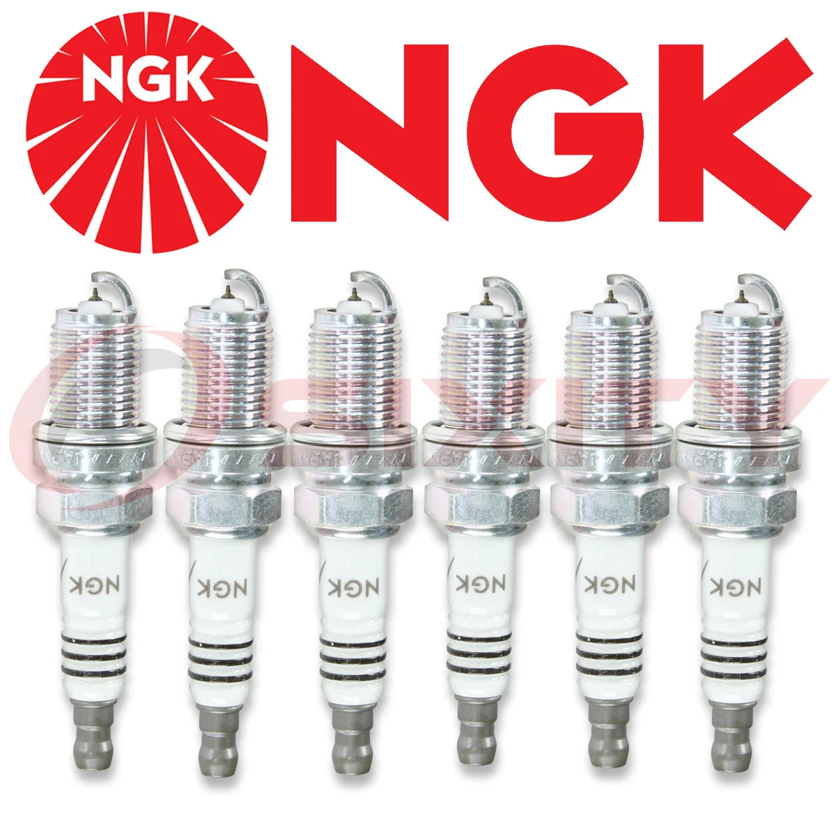 NGK Qty 6 Iridium IX BKR6EIX 6418 Spark Plug
