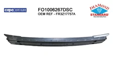 Replacement Steel Front Bumper Impact Bar w/o Tow Hooks (See Compatible Chart)