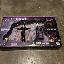 DC Direct The Sandman Incarnations Neil Gaiman Action Figure Set open box