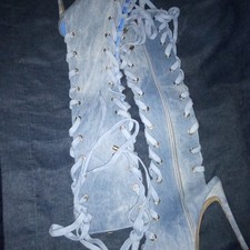 "LACE IT UP GLADIATOR VIBE" Talla: Denim Lavado 9 Tonos (Envío Rápido)