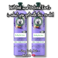 2 PACK Herbal Essences Hair Cream Rizos Anti-Frizz Curls Sexy Wet Look 285 ml