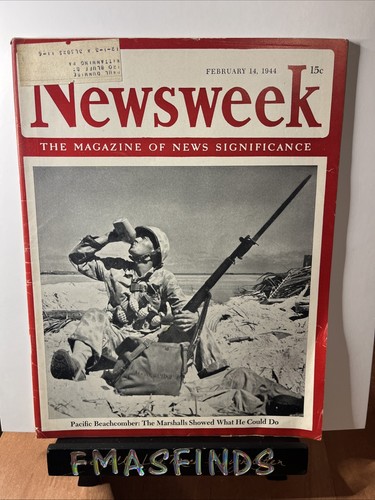 C2 1944 PACIFIC BEACHCOMBER February 14 NEWSWEEK MAGAZINE US ARMY - Picture 1 of 1