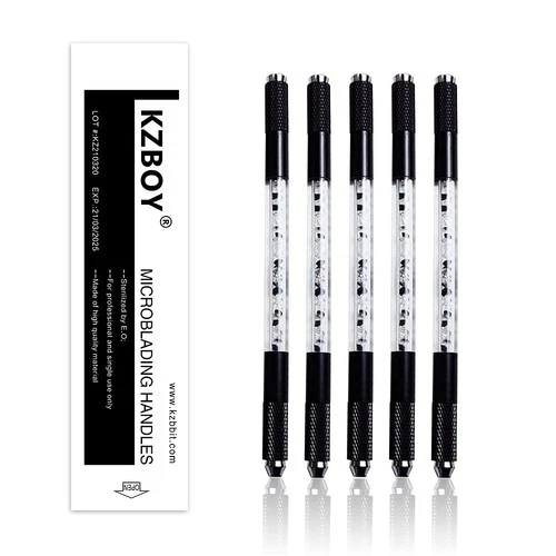 KZBOY Microblading Handles Double Black Sides 10PCS for Permanent Makeup - product listing photo