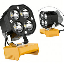 40W 6000LM LED Work Light for DeWalt 20V Battery Cordless Jobsite Lamp