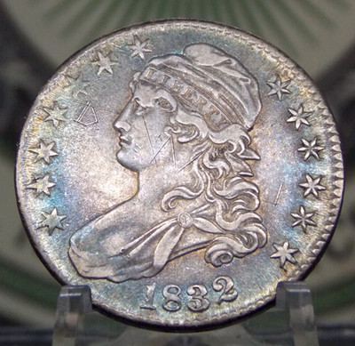 1832 Capped BUST Silver Half Dollar 50c #EC2 East Coast Coin & Collectables, Inc