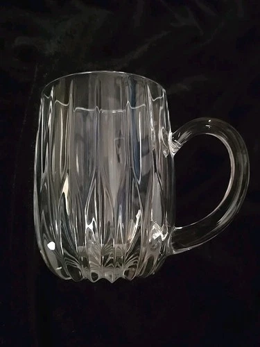 Mikasa Crystal PARK LANE Handled Coffee/Tea Mug 12 oz. Germany Mint! Retired