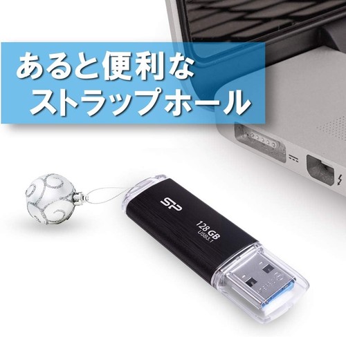 Silicon Power 32 GB USB Flash Drive, B02 Blaze, USB3.1, Retractable Connector, B - Picture 2 of 8