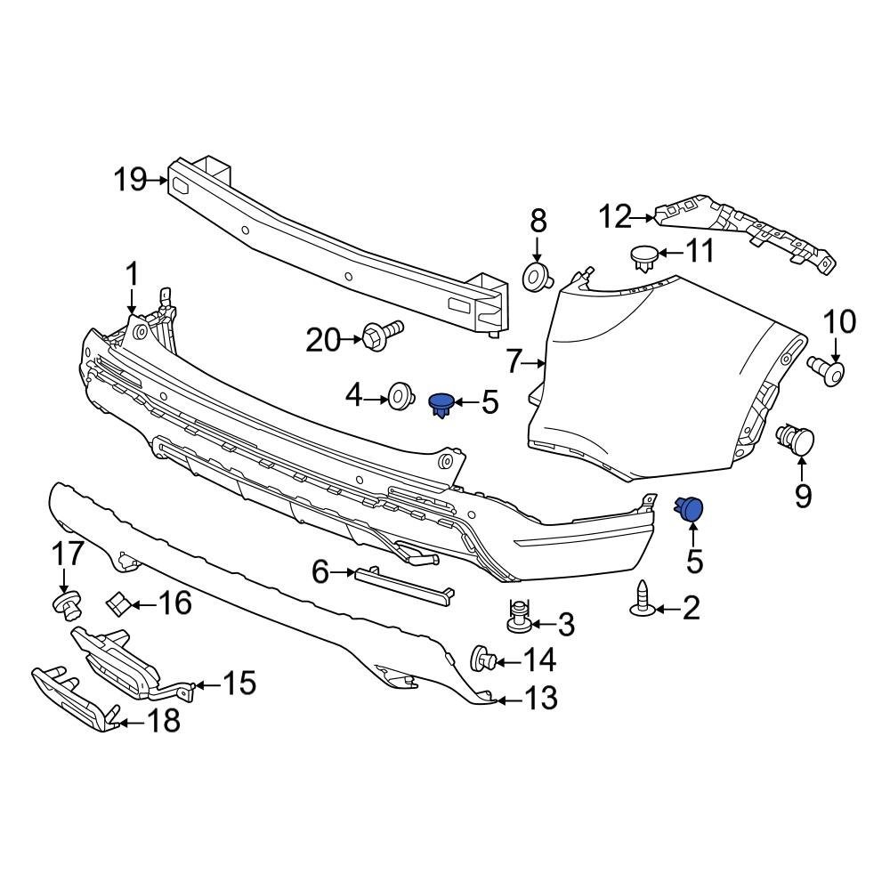 For Honda CR-V 2023-2026 Honda 715603D4A01 Rear Valance Panel | eBay