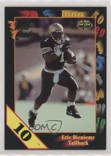 1991 Wild Card Draft 10 Stripe Eric Bieniemy #54 Rookie RC 6p1. rookie card picture