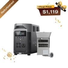 EcoFlow 3600Wh DELTA Pro Power Station 120V Home Backup Certified Refurbished