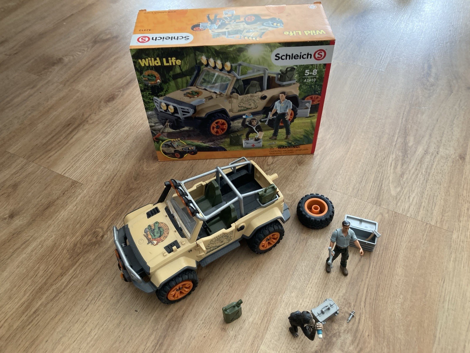 Schleich 42410 - Wild Life Geländewagen mit Seilwinde - Truck - Jeep  Safari Set