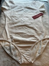 Capezio Girls Classic Short Sleeve Leotard White Size XL New with Tags
