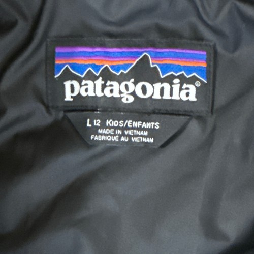 Patagonia Youth Size L 12 Down Insulated Sweater Puffer Jacket Black KIDS EUC - Picture 6 of 21