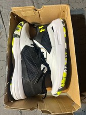 UNDER ARMOUR LOCKDOWN 5 WHITE BLACK  VOLT SHOES SIZE 12 MEN NWOT BOX NO LID  