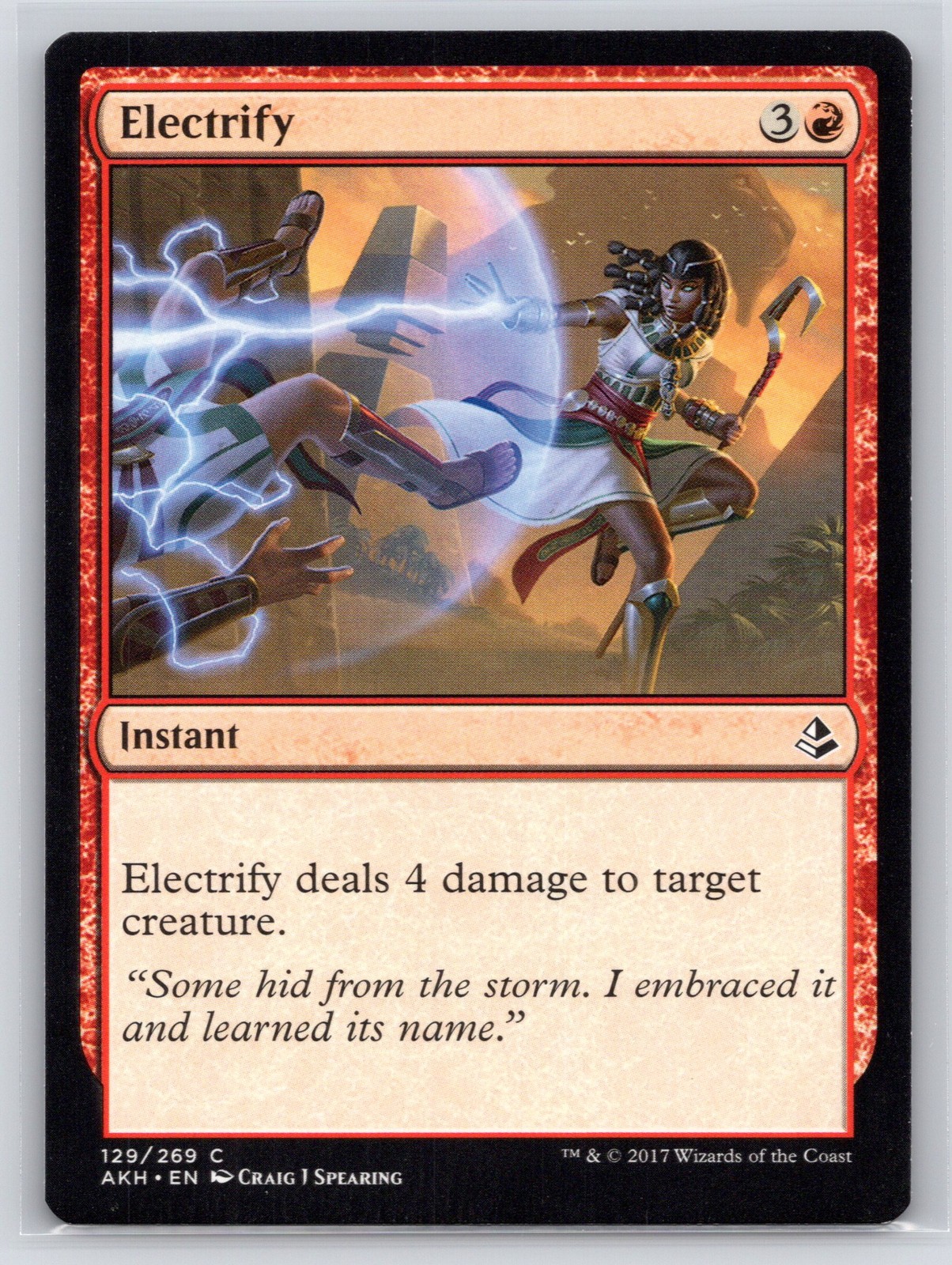 MTG LP-NP Normal Electrify 129 C Amonkhet