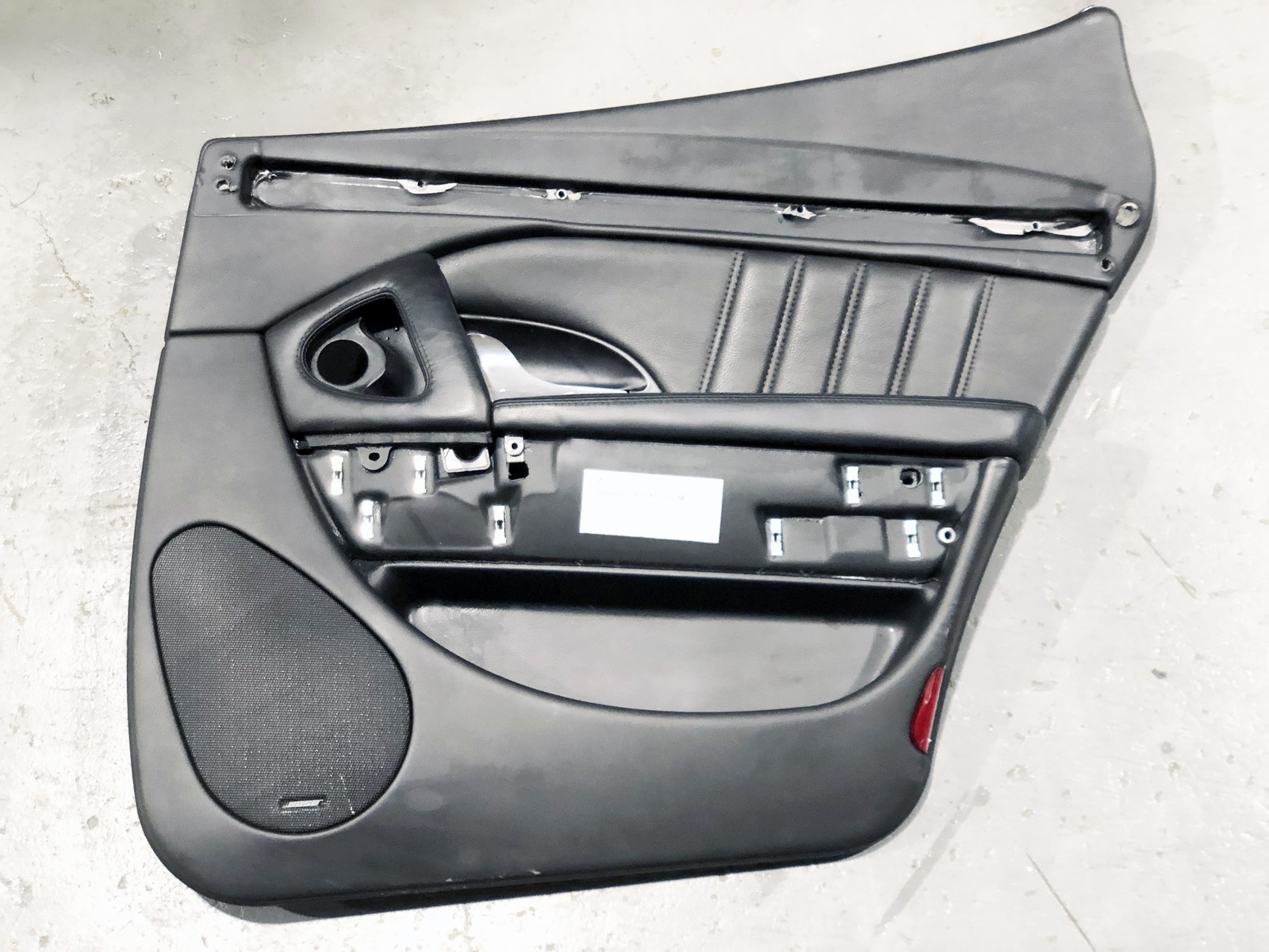 03-13 Maserati Quattroporte M139 Rear Right Interior Door Trim Panel NERO Black 