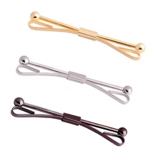 Necktie Tie Clips Collar Bar Shirt Collar Stay Tie Pins Cravat Clip Jewelry A...