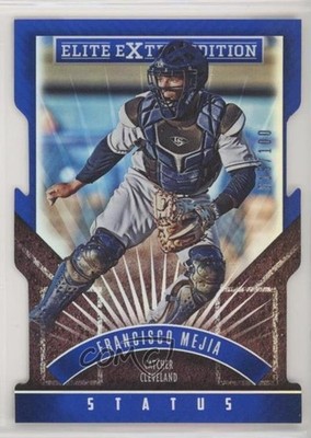 2015 Panini Elite Extra Edition Status Blue Die-Cut 15/100 Francisco Mejia s3g