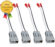 72-7800 2 Pairs 4 Pack Car Speaker Connector Harnesses for with 1990-Up Honda