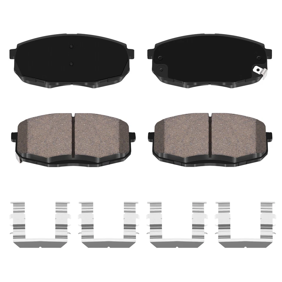 FIT Hyundai Elantra Kia Forte Koup Front and Rear Ceramic Brake Pads w/ Hardware - Image 2 of 4