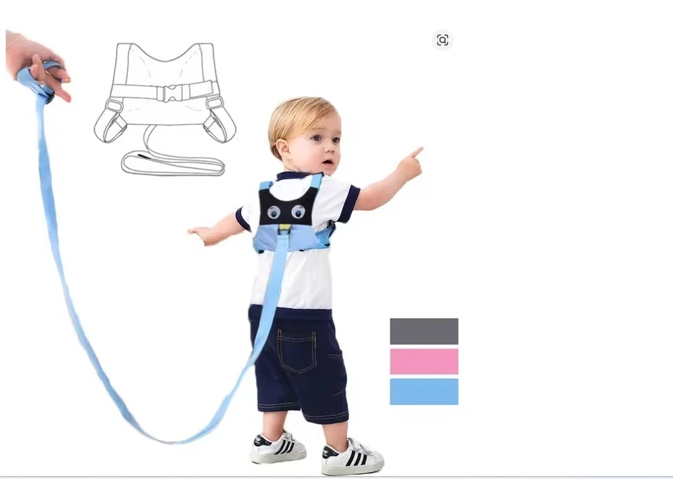 Arnés de seguridad para bebés correa niños pequeños anti pérdida mochila cinturón exterior niños Foto 2 de 4