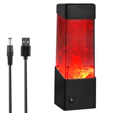 LED Volcano Lamp USB/Battery Operated Volcano Night Light Multi-Color Changing S