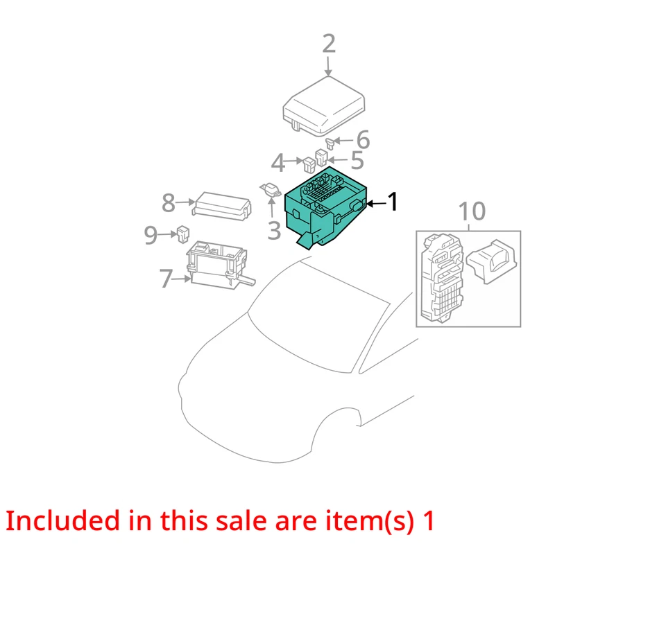 Fuse Box Engine Compartment Fits 01-12 ECLIPSE 730895 Foto 3 de 4